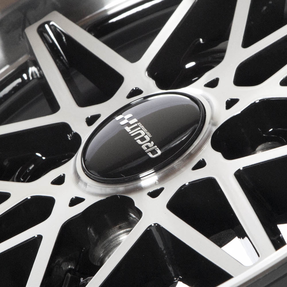 Circuit Performance CP24 Gloss Black/Machined 4x100 | 15x8 | +25mm / 5.48
