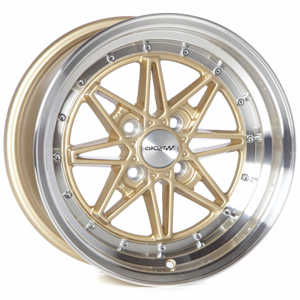 Circuit Performance CP24 Gloss Gold 4x100 | 15x8 | +25mm / 5.48
