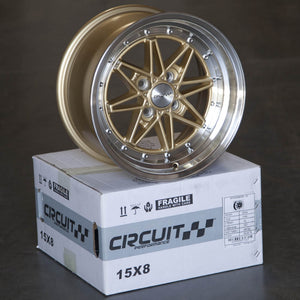 Circuit Performance CP24 Gloss Gold 4x100 | 15x8 | +25mm / 5.48