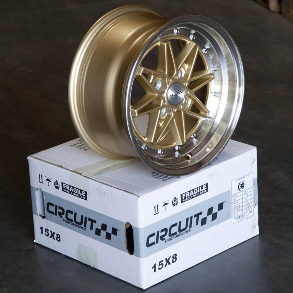 Circuit Performance CP24 Gloss Gold 4x100 | 15x8 | +25mm / 5.48