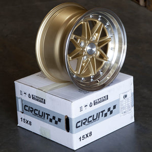 Circuit Performance CP24 Gloss Gold 4x100 | 15x8 | +25mm / 5.48