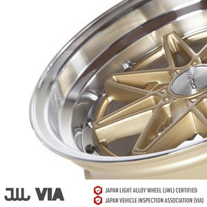 Circuit Performance CP24 Gloss Gold 4x100 | 15x8 | +25mm / 5.48