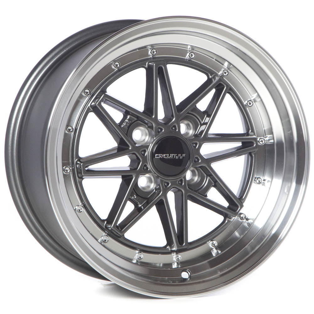 Circuit Performance CP24 Gloss Gunmetal 4x100 | 15x8 | +25mm / 5.48