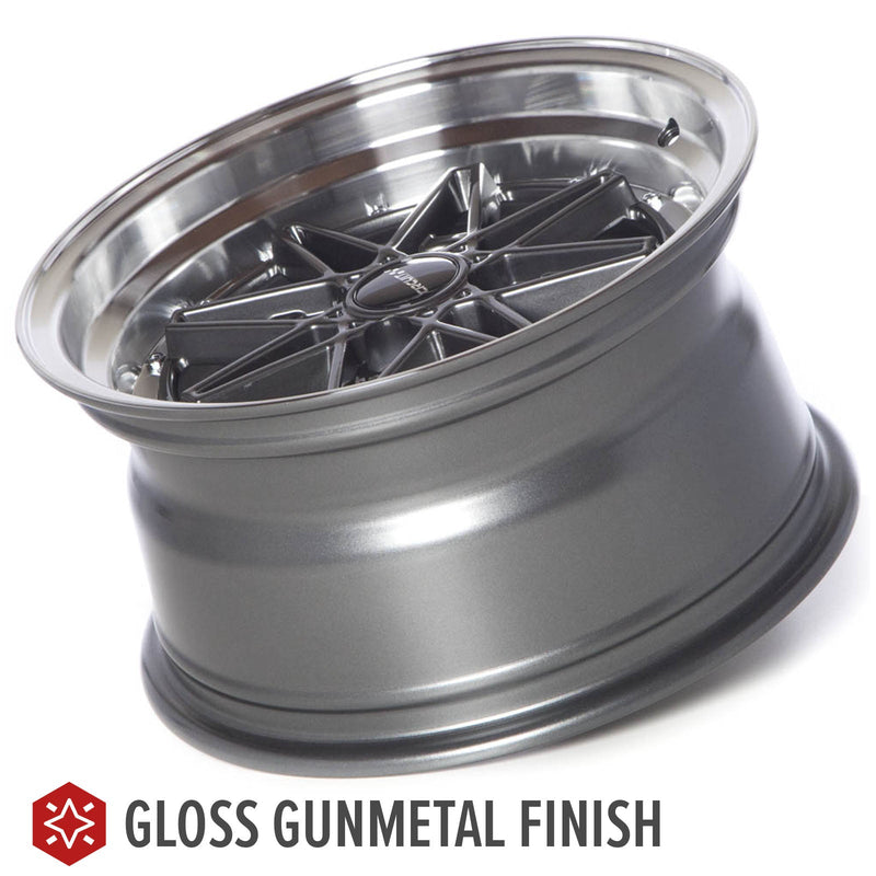 Circuit Performance CP24 Gloss Gunmetal 4x100 | 15x8 | +25mm / 5.48