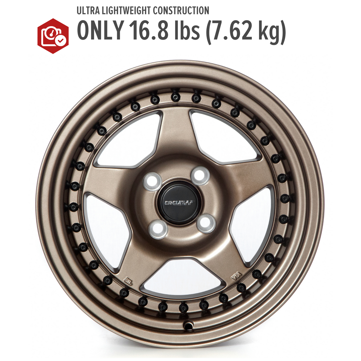 Circuit Performance CP26 Matte Bronze 4x100 | 15x8 | +25mm / 5.48