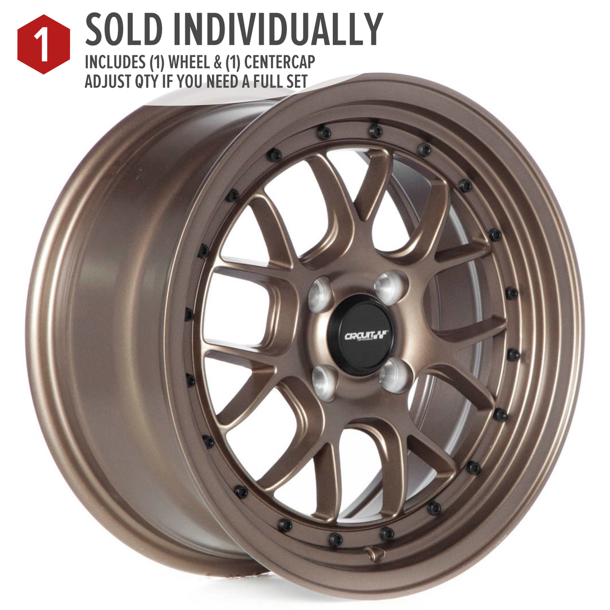 Circuit Performance CP27 Matte Bronze 4x100 | 15x7 | +35mm / 5.38