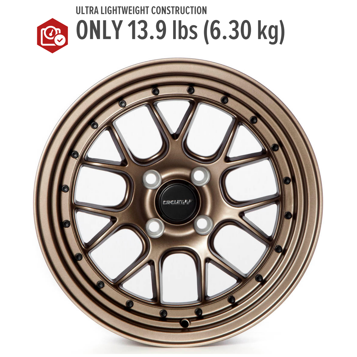 Circuit Performance CP27 Matte Bronze 4x100 | 15x7 | +35mm / 5.38