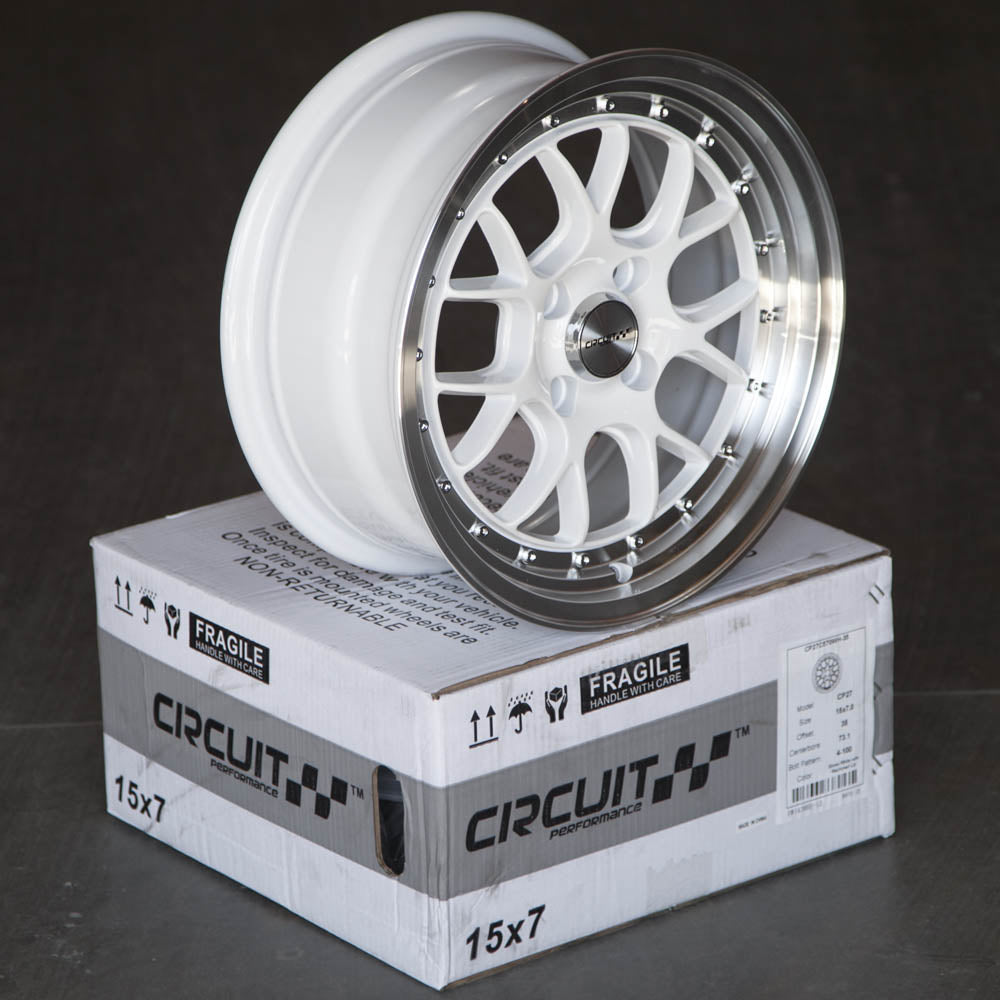 Circuit Performance CP27 Gloss White 4x100 | 15x7 | +35mm / 5.38