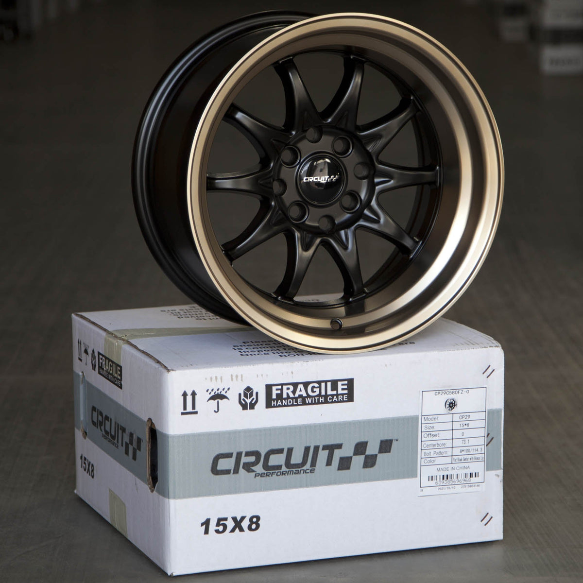Circuit Performance CP29 Matte Black/Bronze 4x100 | 15x8 | +0mm / 4.5