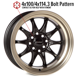 Circuit Performance CP29 Matte Black/Bronze 4x100 | 15x8 | +0mm / 4.5