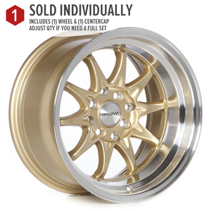 Circuit Performance CP29 Gloss Gold 4x100 | 15x8 | +0mm / 4.5