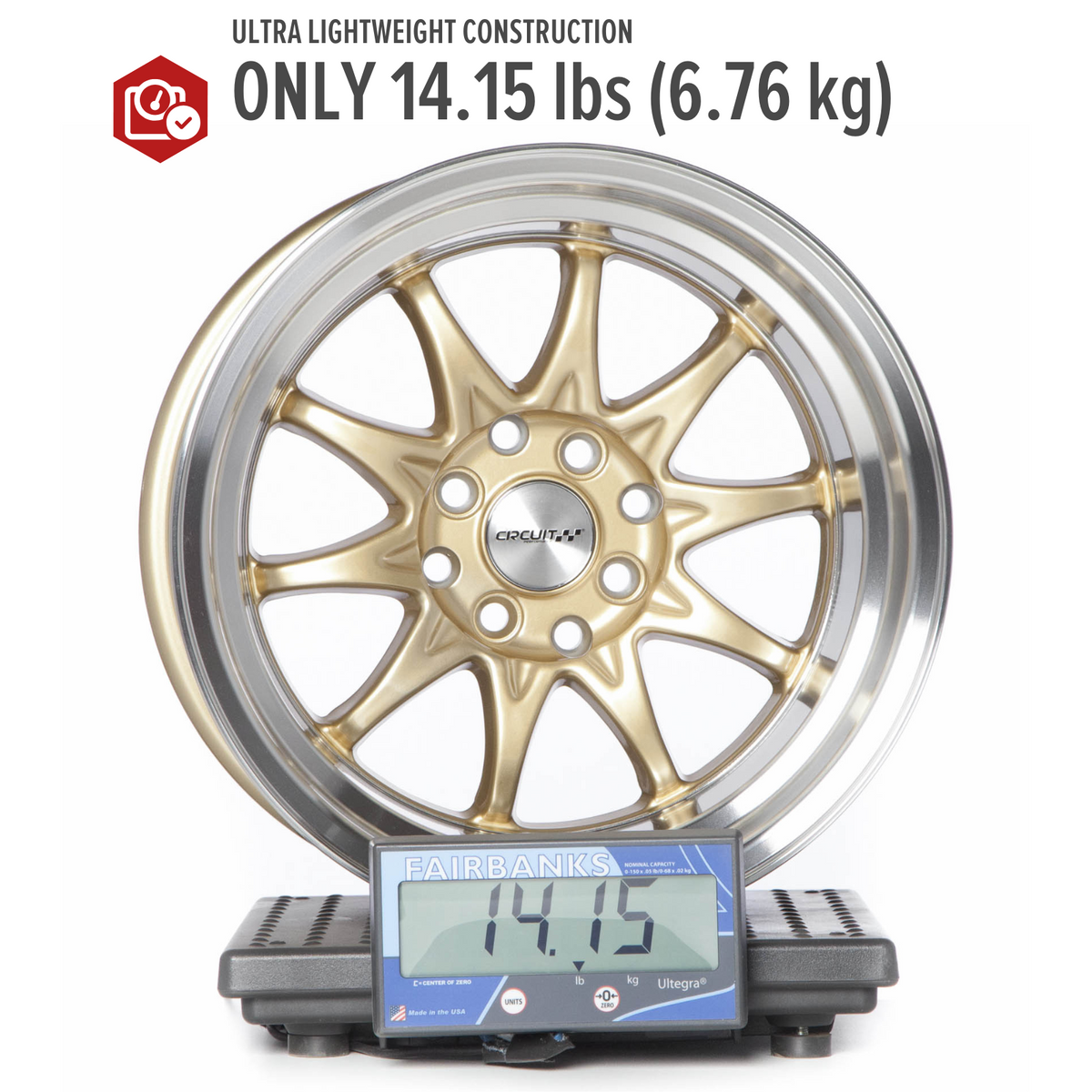 Circuit Performance CP29 Gloss Gold 4x100 | 15x8 | +0mm / 4.5