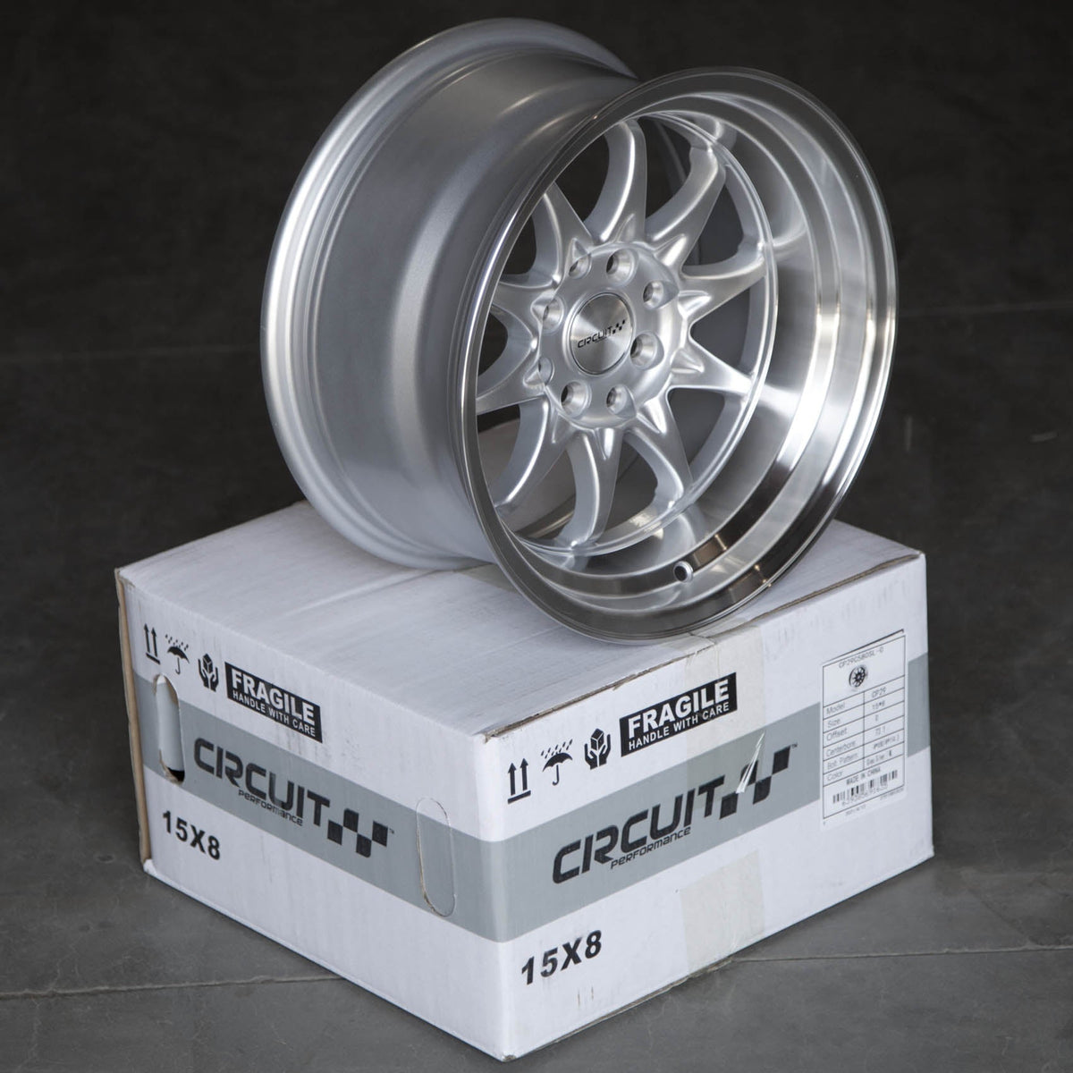 Circuit Performance CP29 Gloss Silver 4x100 | 15x8 | +0mm / 4.5