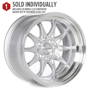 Circuit Performance CP29 Gloss Silver 4x100 | 15x8 | +0mm / 4.5
