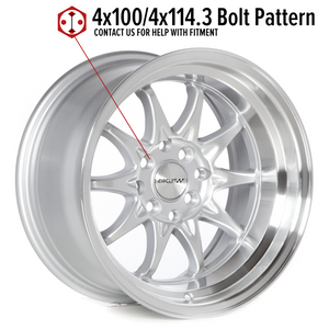 Circuit Performance CP29 Gloss Silver 4x100 | 15x8 | +0mm / 4.5