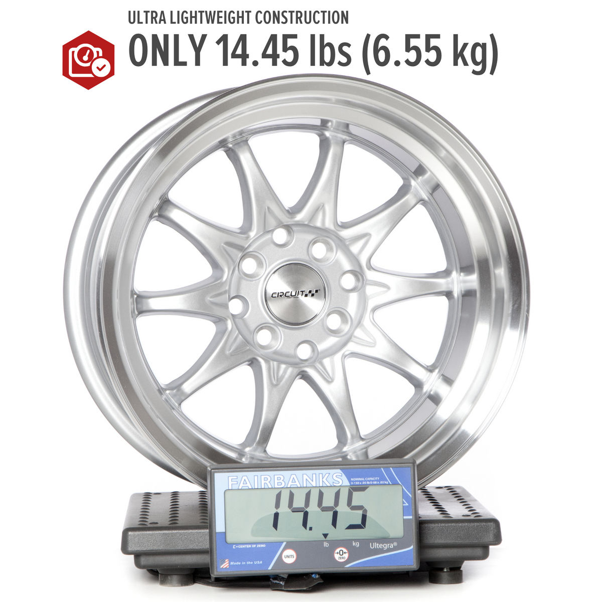 Circuit Performance CP29 Gloss Silver 4x100 | 15x8 | +0mm / 4.5