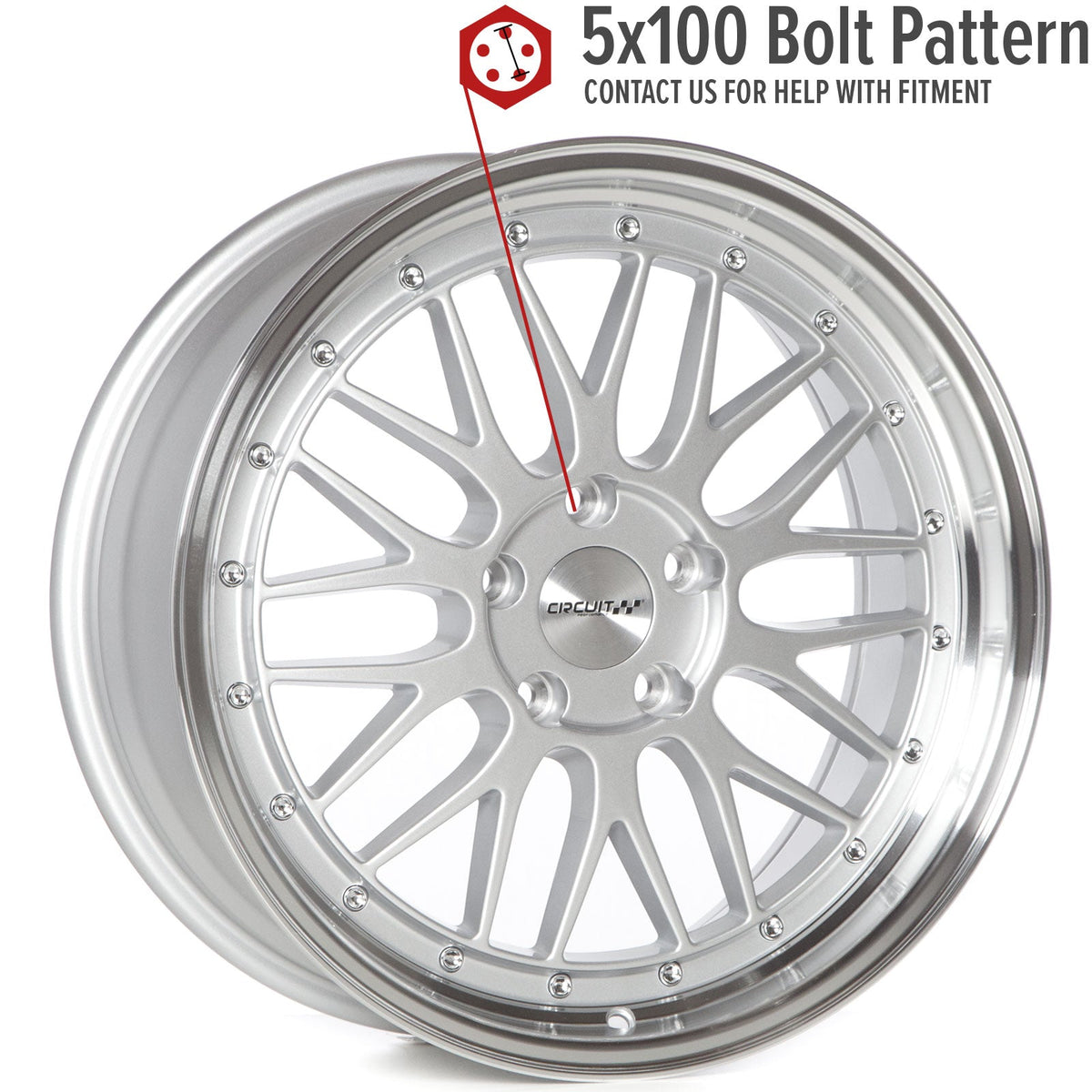 Circuit Performance CP30 Silver 5x100 | 18x8 | +35mm / 5.88