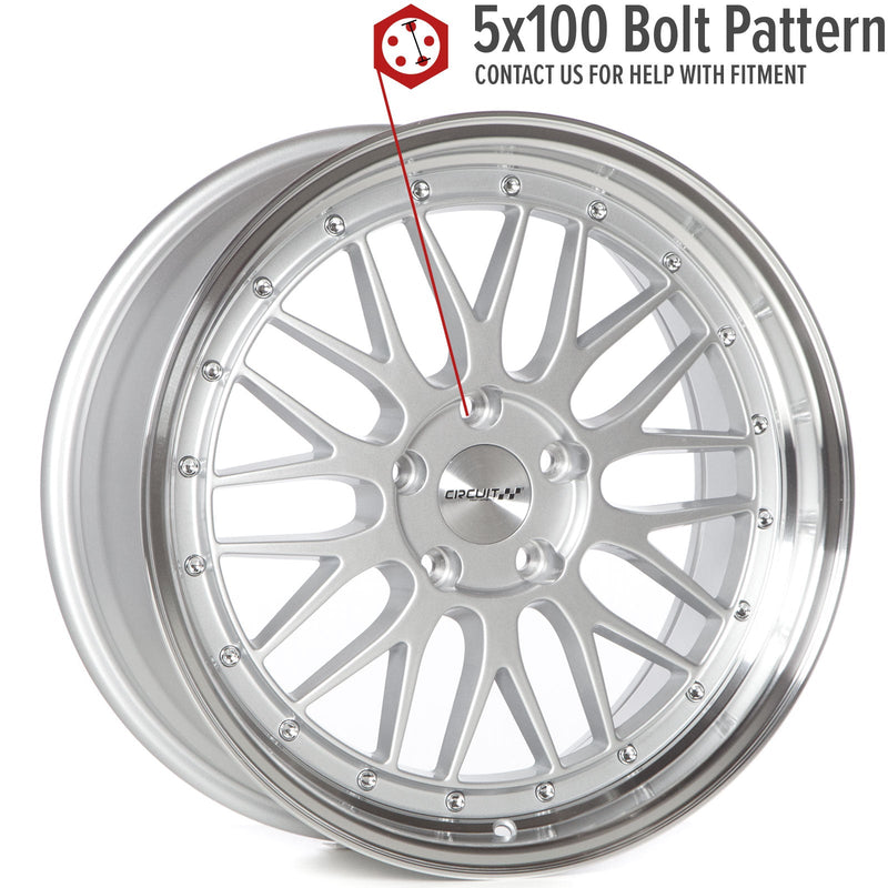 Circuit Performance CP30 Silver 5x100 | 18x8 | +35mm / 5.88