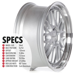 Circuit Performance CP30 Silver 5x112 | 18x8 | +35mm / 5.88