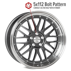 Circuit Performance CP30 Gloss Gunmetal 5x112 | 19x9.5 | +35mm / 6.63