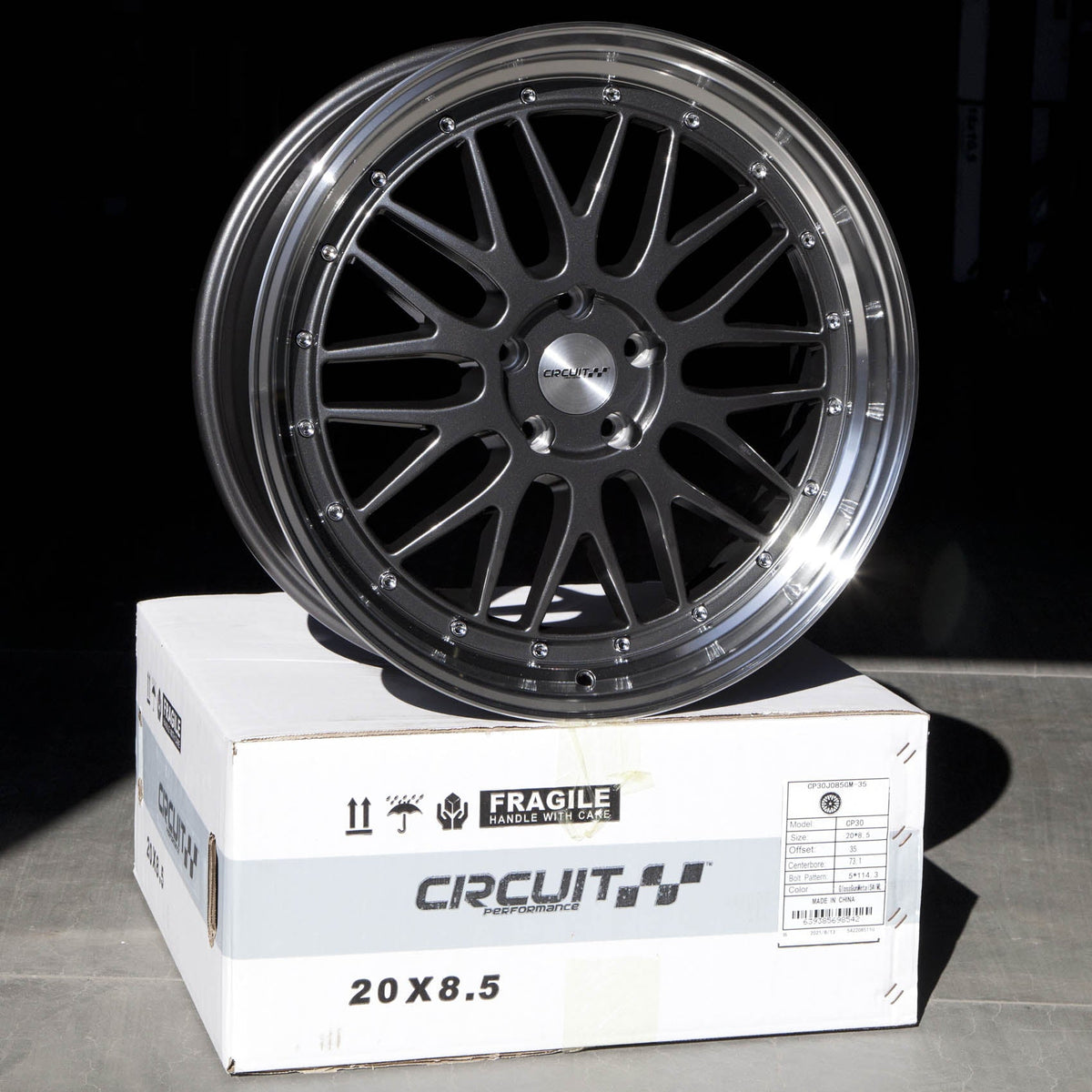 Circuit Performance CP30 Gloss Gunmetal 5x114.3 | 20x8.5 | +35mm / 6.13