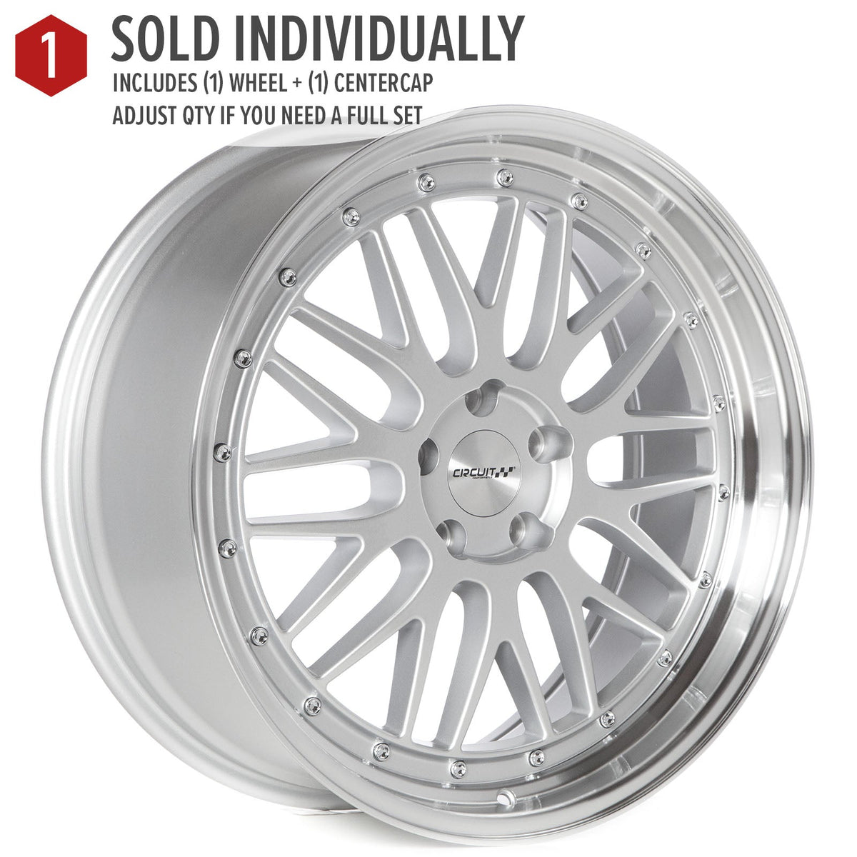 Circuit Performance CP30 Silver 5x114.3 | 20x8.5 | +35mm / 6.13
