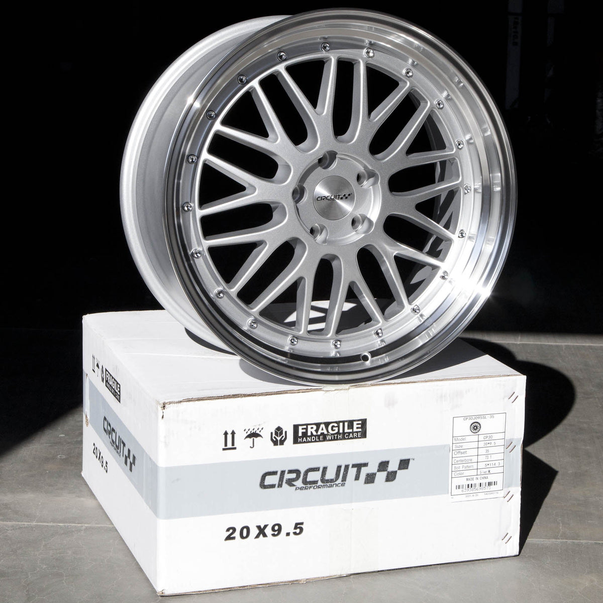 Circuit Performance CP30 Silver 5x114.3 | 20x9.5 | +35mm / 6.63