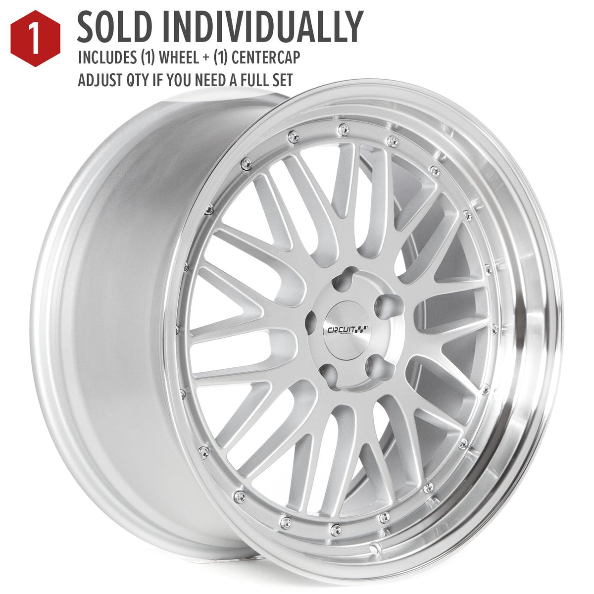 Circuit Performance CP30 Silver 5x114.3 | 20x9.5 | +35mm / 6.63