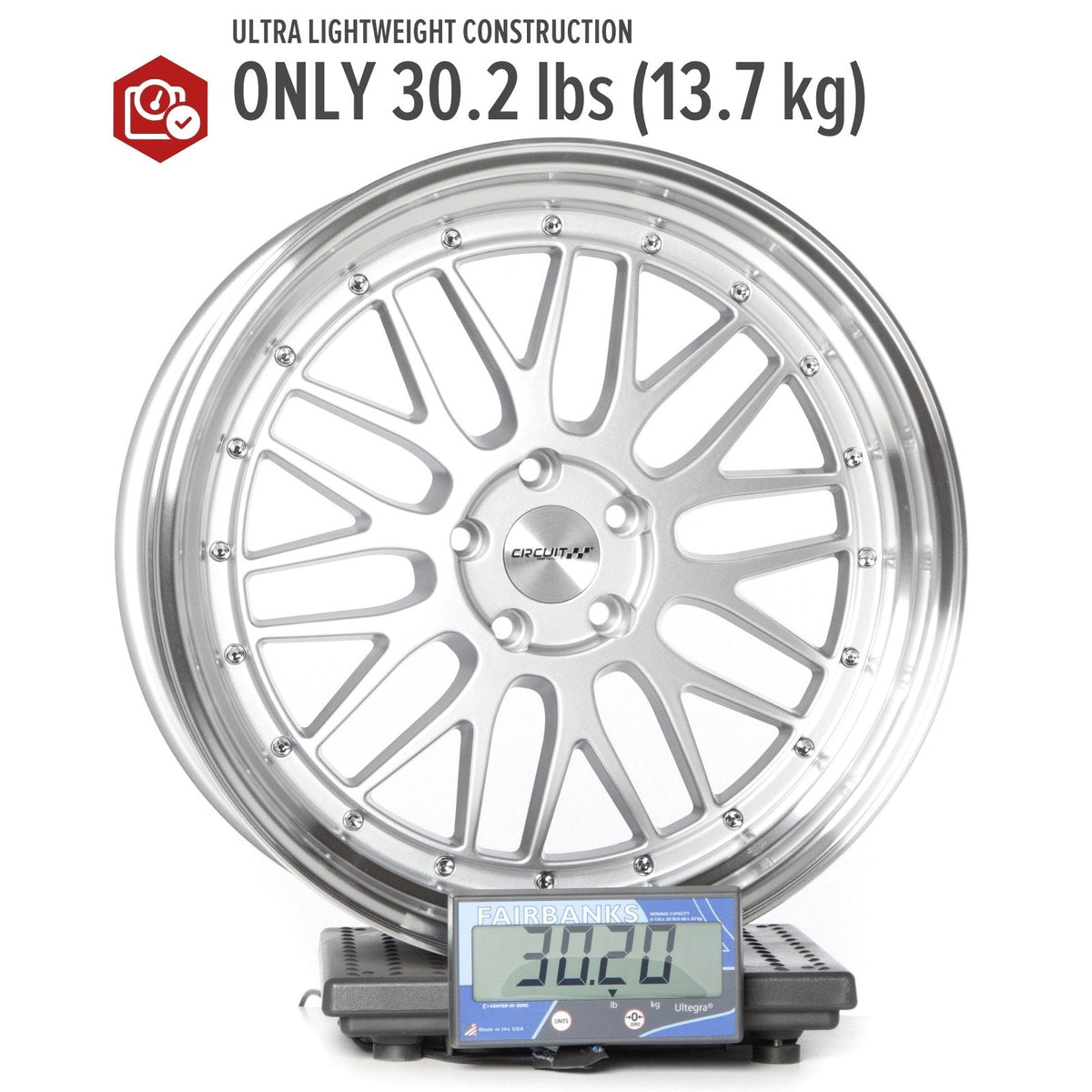 Circuit Performance CP30 Silver 5x114.3 | 20x9.5 | +35mm / 6.63