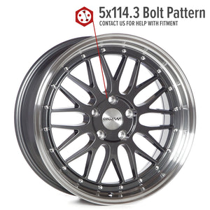 Circuit Performance CP30 Gloss Gunmetal 5x114.3 | 18x8 | +35mm / 5.88