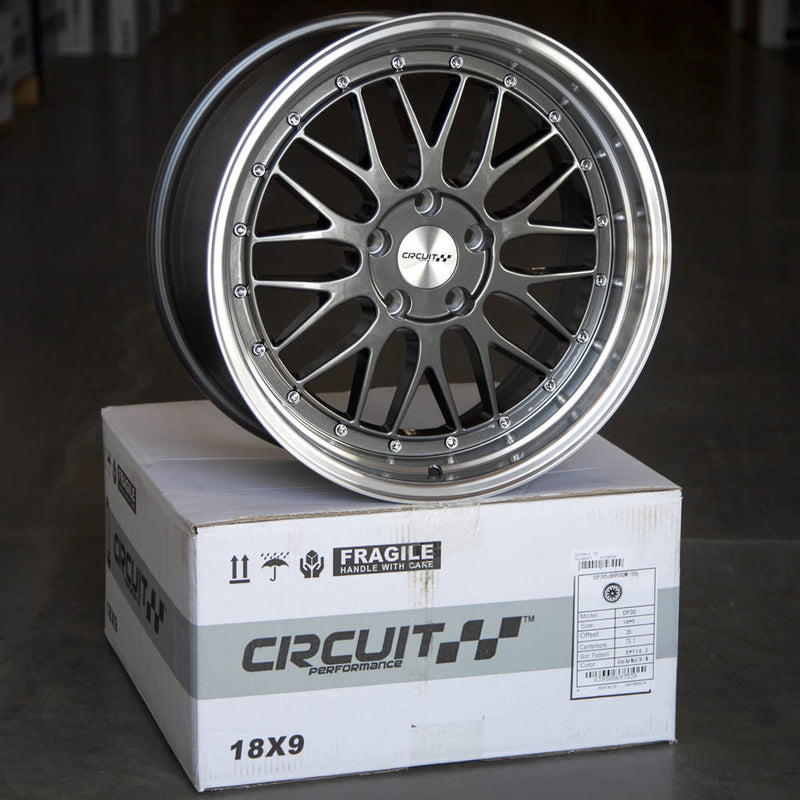 Circuit Performance CP30 Gloss Gunmetal 5x112 | 18x9 | +35mm / 6.38