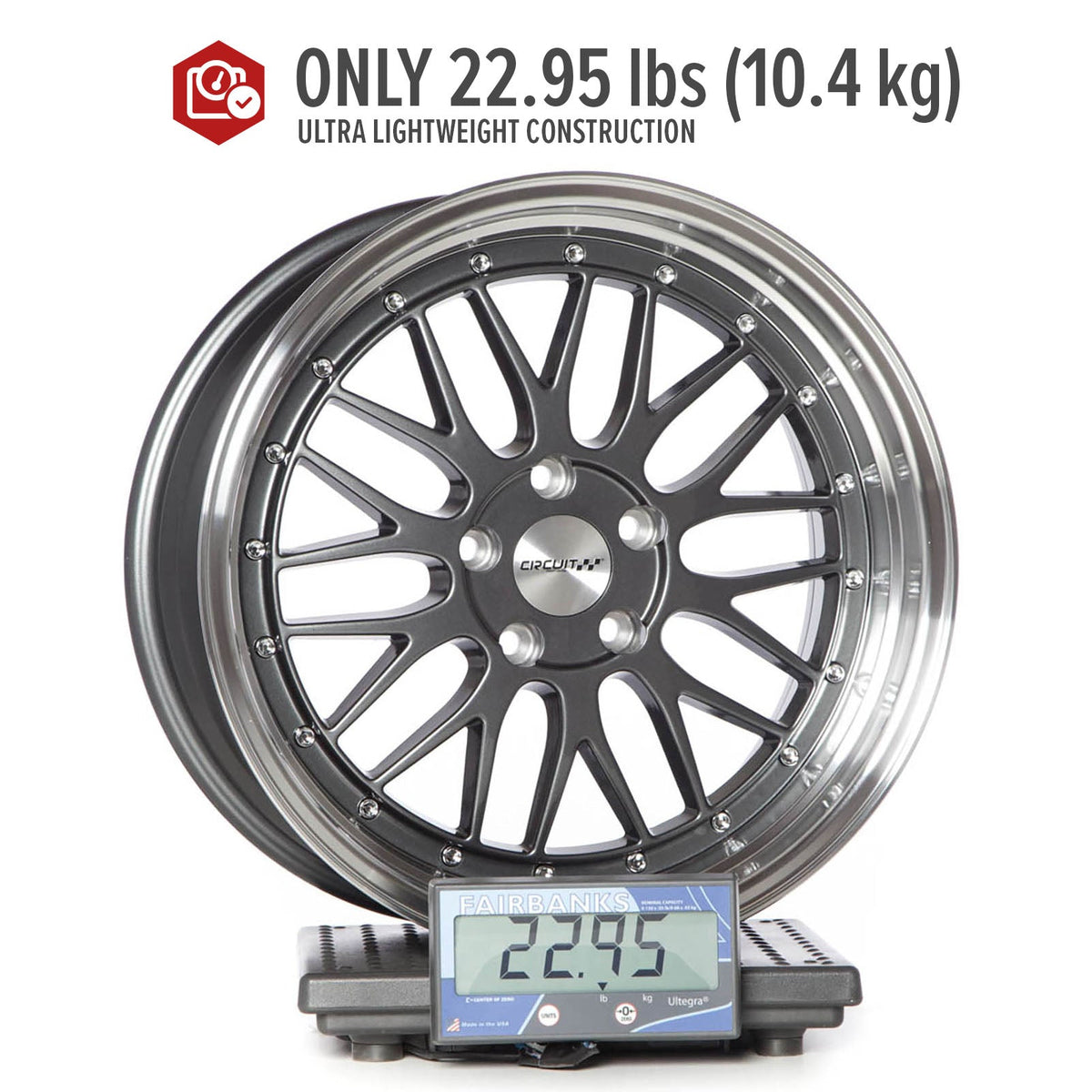 Circuit Performance CP30 Gloss Gunmetal 5x112 | 18x9 | +35mm / 6.38