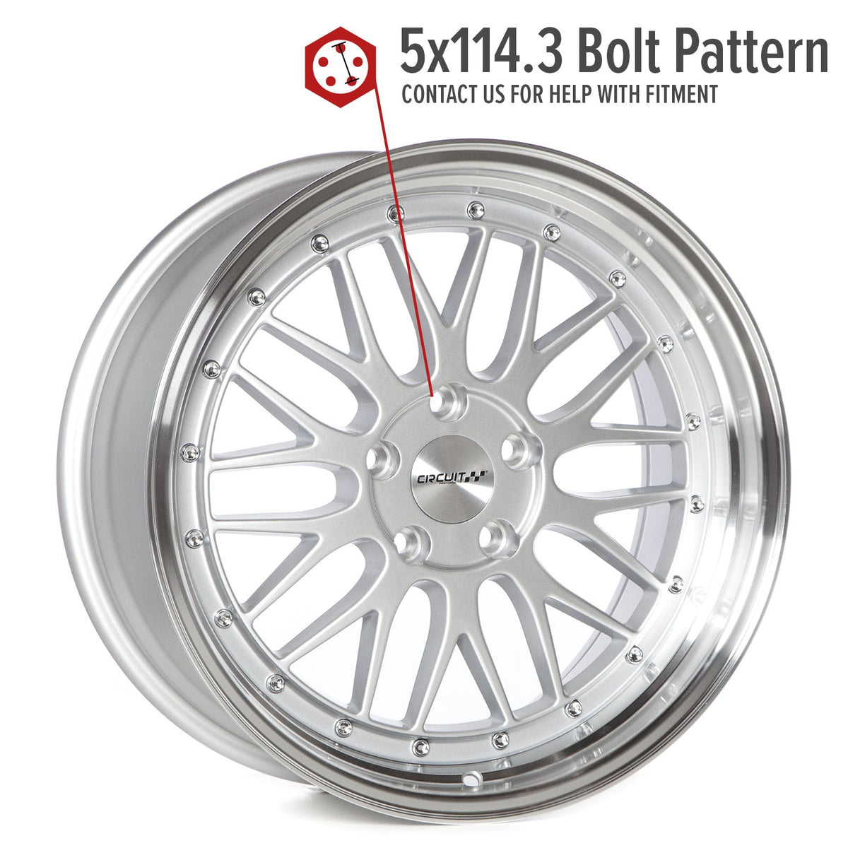 Circuit Performance CP30 Silver 5x114.3 | 18x9 | +35mm / 6.38