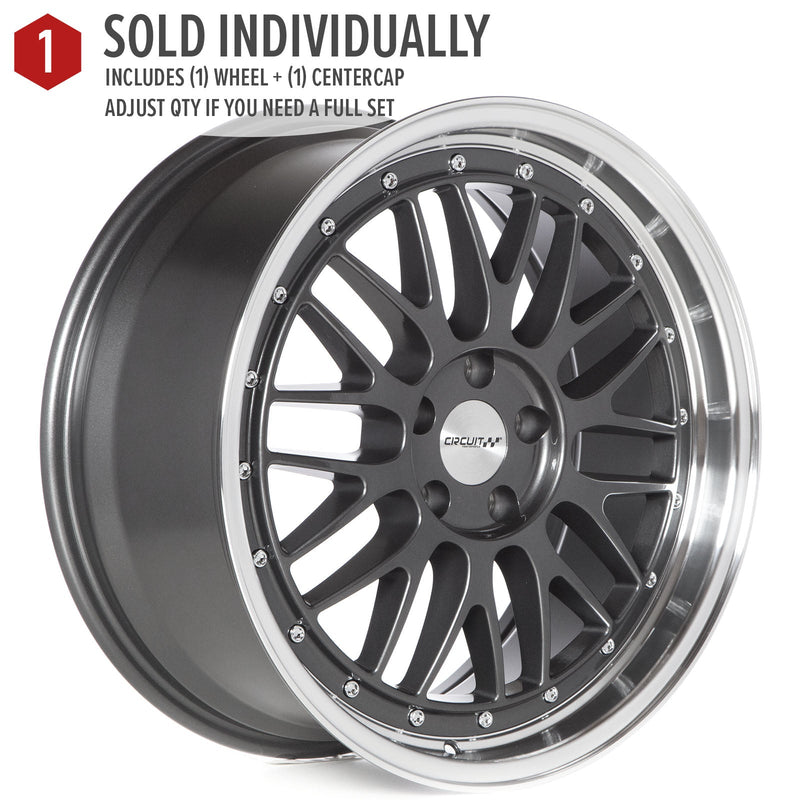 Circuit Performance CP30 Gloss Gunmetal 5x114.3 | 19x8.5 | +35mm / 6.13