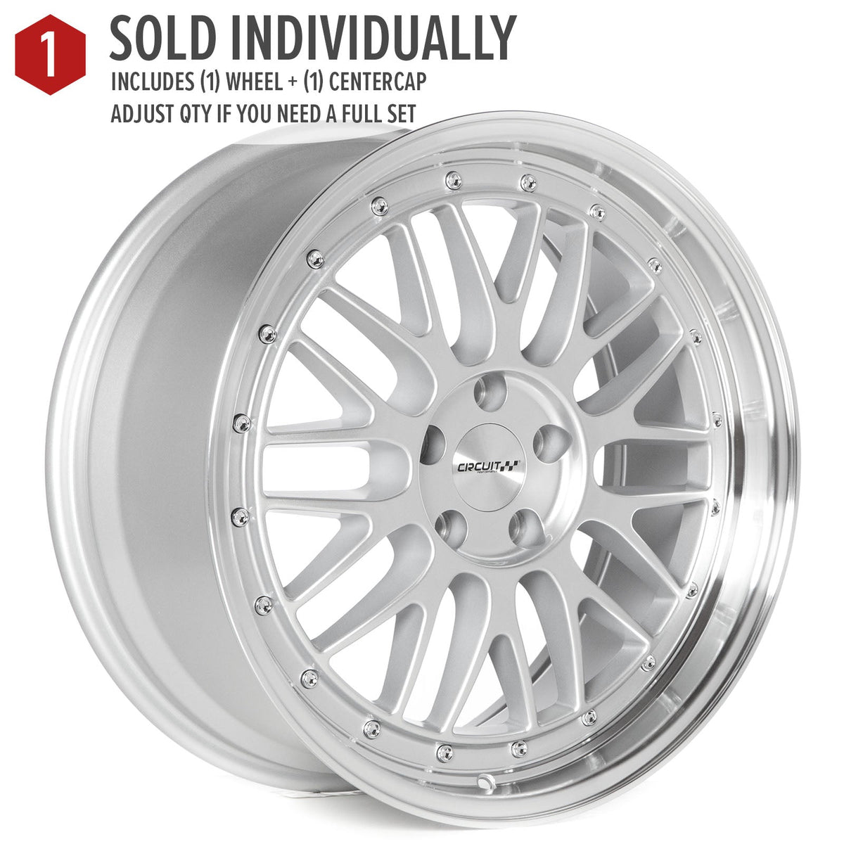 Circuit Performance CP30 Silver 5x120 | 19x8.5 | +35mm / 6.13
