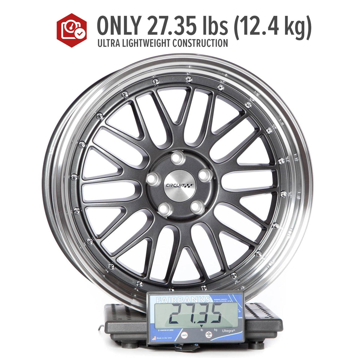 Circuit Performance CP30 Gloss Gunmetal 5x120 | 19x9.5 | +35mm / 6.63