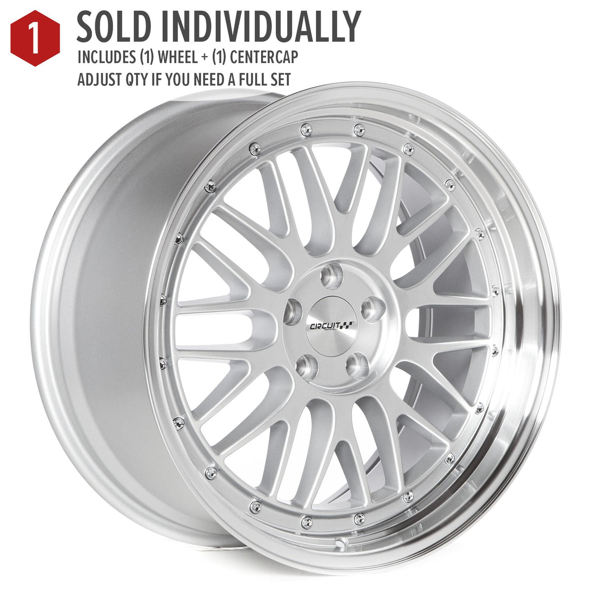 Circuit Performance CP30 Silver 5x114.3 | 19x9.5 | +35mm / 6.63
