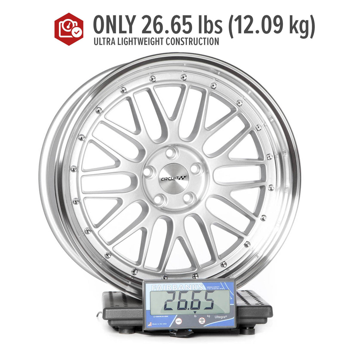 Circuit Performance CP30 Silver 5x114.3 | 19x9.5 | +35mm / 6.63