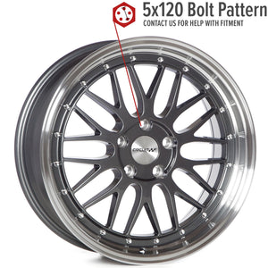 Circuit Performance CP30 Gloss Gunmetal 5x120 | 18x8 | +35mm / 5.88