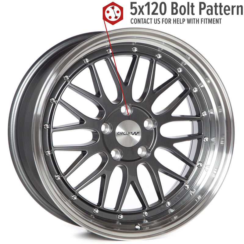 Circuit Performance CP30 Gloss Gunmetal 5x120 | 18x9 | +35mm / 6.38