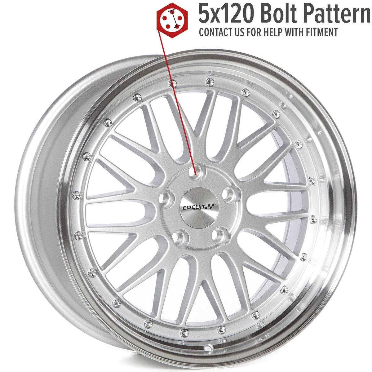 Circuit Performance CP30 Silver 5x120 | 18x9 | +35mm / 6.38