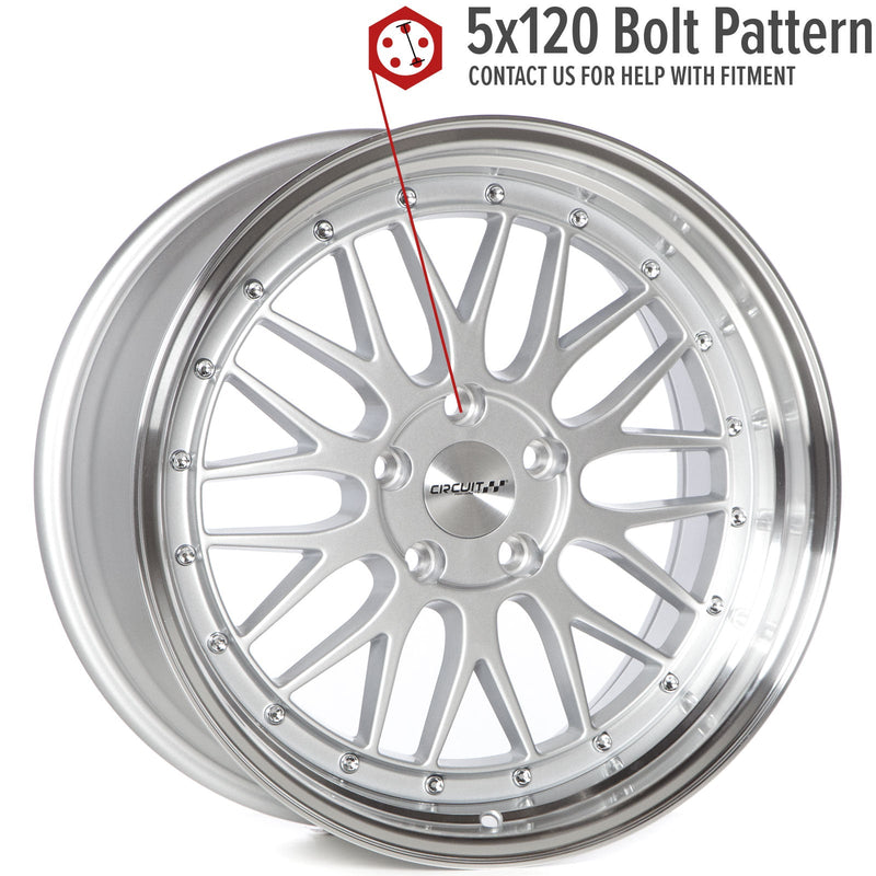 Circuit Performance CP30 Silver 5x120 | 18x9 | +35mm / 6.38