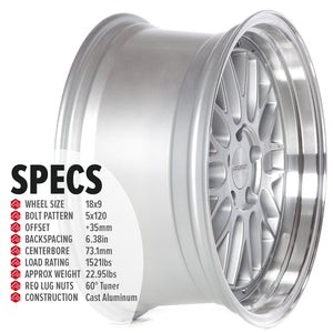 Circuit Performance CP30 Silver 5x120 | 18x9 | +35mm / 6.38