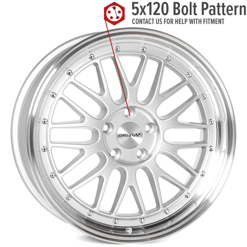 Circuit Performance CP30 Silver 5x120 | 19x8.5 | +35mm / 6.13