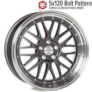 Circuit Performance CP30 Gloss Gunmetal 5x120 | 19x9.5 | +35mm / 6.63