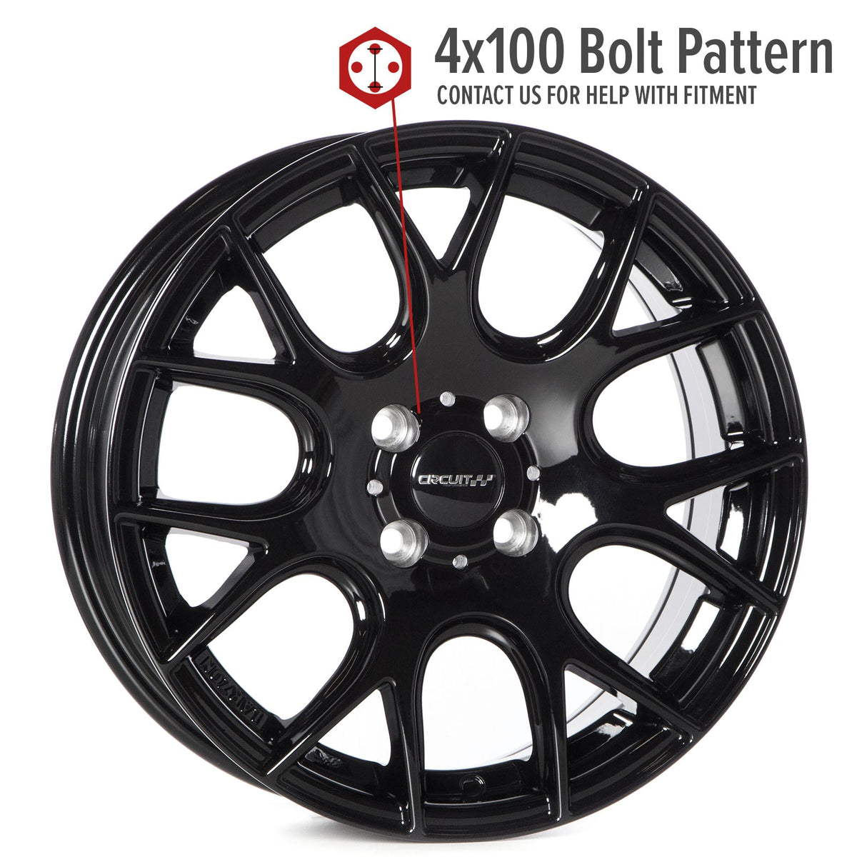 Circuit Performance CP31 Full Gloss Black 4x100 | 16x7 | +40mm / 5.57