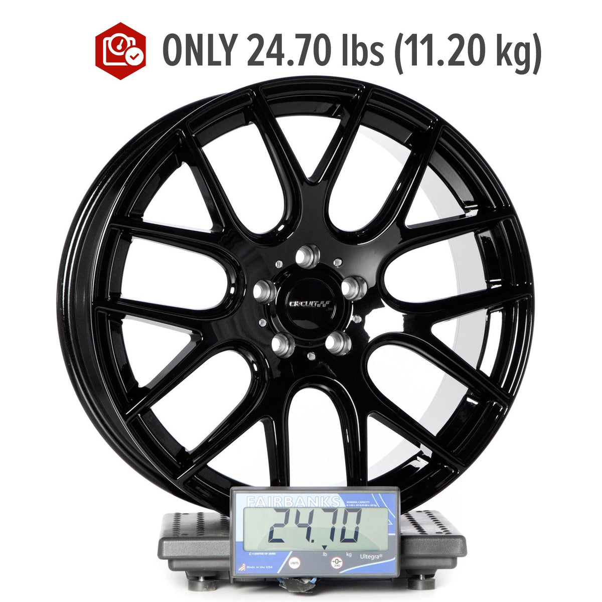 Circuit Performance CP31 Full Gloss Black 5x112 | 19x8.5 | +35mm / 6.13