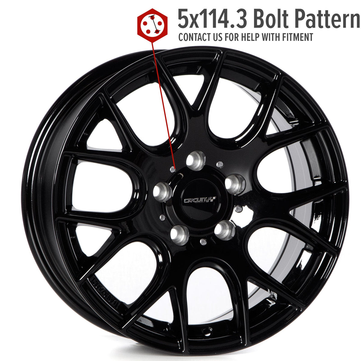 Circuit Performance CP31 Full Gloss Black 5x114.3 | 16x7 | +40mm / 5.57