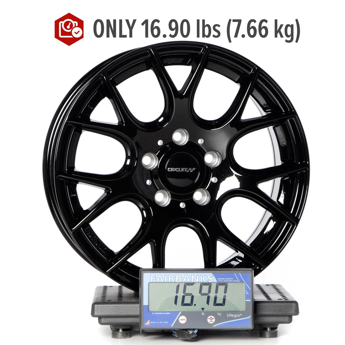 Circuit Performance CP31 Full Gloss Black 4x100 | 16x7 | +40mm / 5.57