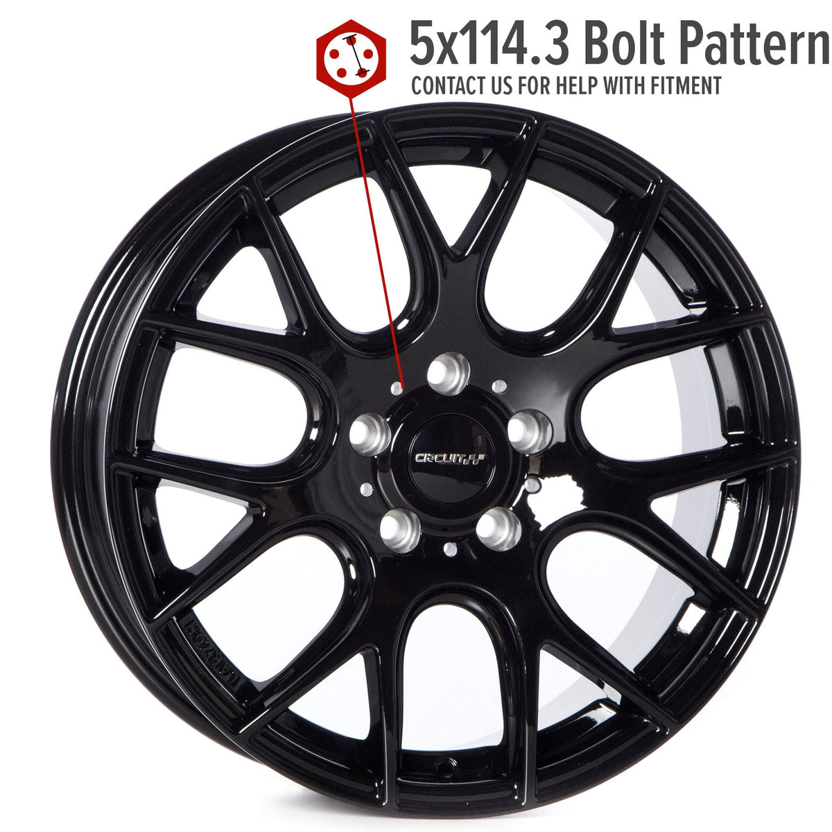 Circuit Performance CP31 Full Gloss Black 5x114.3 | 17x7.5 | +40mm / 5.82